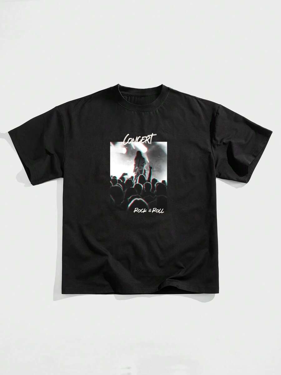 

StoneGrade Rock Stage Lighting Poster Graphic Casual Print Unisex T-Shirt XXL