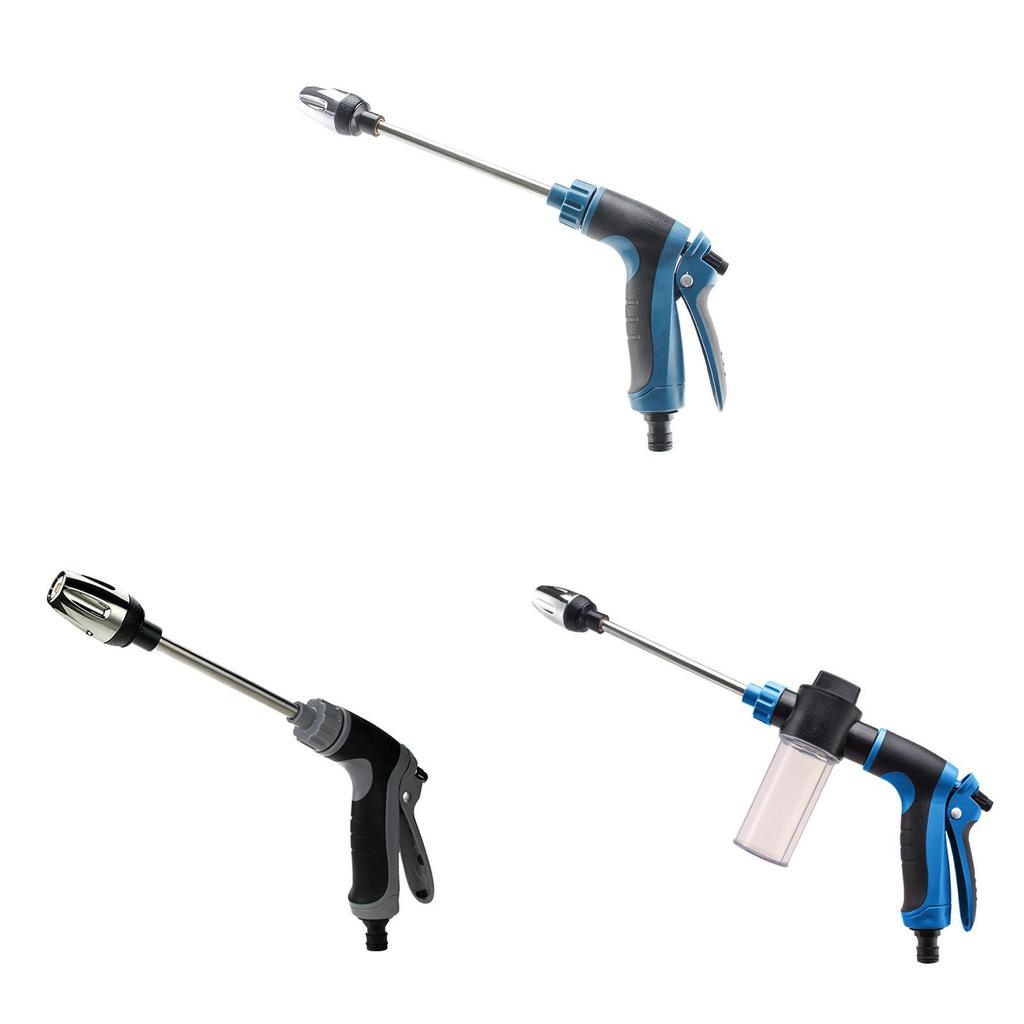 High Pressure Water Gun For Car Wash Gardening With Foam Bottle And Extended Rod