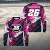 Custom Diy Paint Splash Racing Sports Jersey Personalized Name Number Text Long Sleeve Motocross Shirt For Dirt Bike Enthusiasts