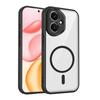 KEYSION Transparent Magnetic Phone Case for HONOR 400 Pro Soft Silicone+PC HD Clear Shockproof Back Cover for Honor 400 Lite 5G