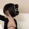 Hollow Design Hollow Hairpins Metal Material Rhinestones Flowers Hair Clips  For Women