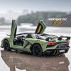 1/24 Lamborghinis Aventador SVJ63 Modelo em Liga Leve Carro Brinquedo Diecasts Fundição de Metal Som e Luz Carros Brinquedos para Crianças Veículo