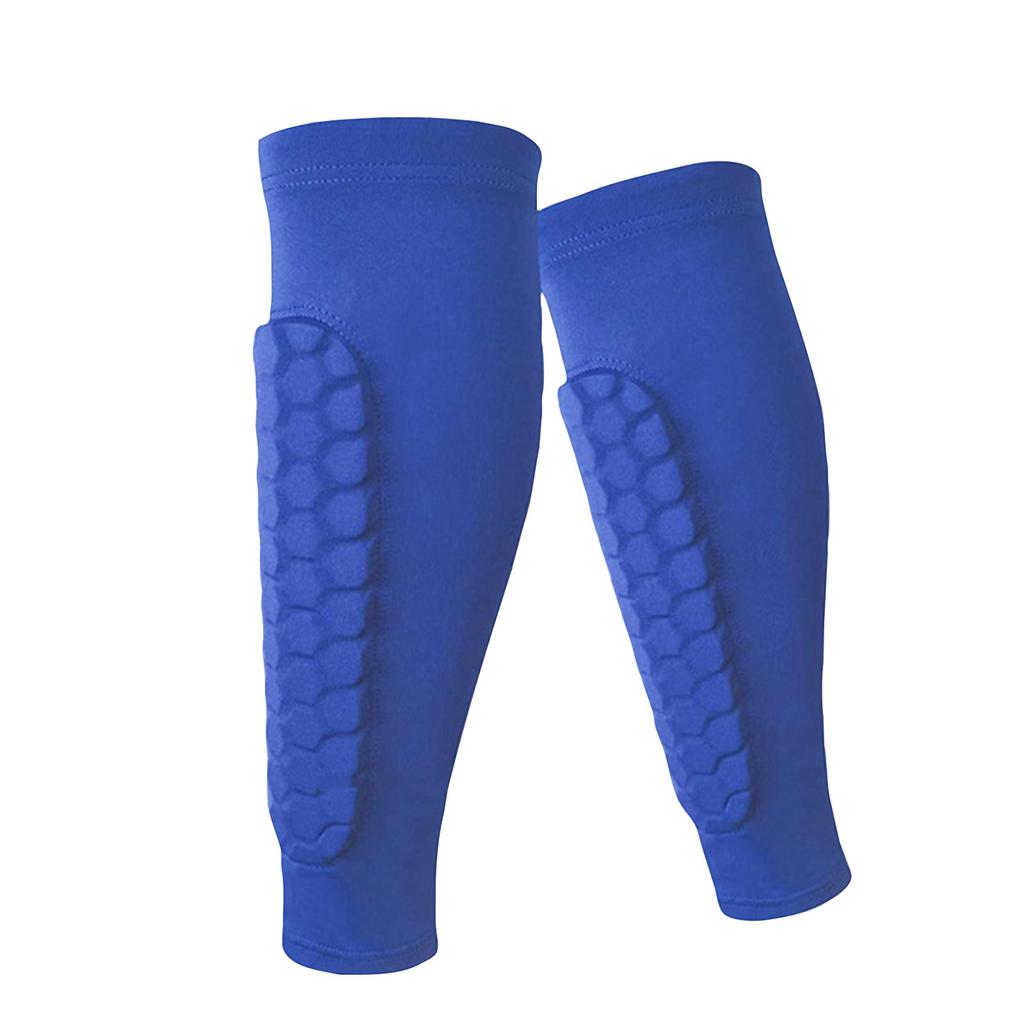 Soccer Shin Guard Sleeves Protective Leg Sleeves with Honeycomb Padding for Impact Absorption and Comfortable Fit for Sports Activities