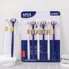 6PCS Toothbrush Three Sided U-shaped Soft Toothbrush for Comprehensive Oral Cleaning for Adults, Men and Women