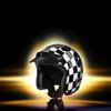 Electric Vehicle Retro Motorcycle Helmet 3/4 Cap, Men & Women Spring Fierce Fire Design