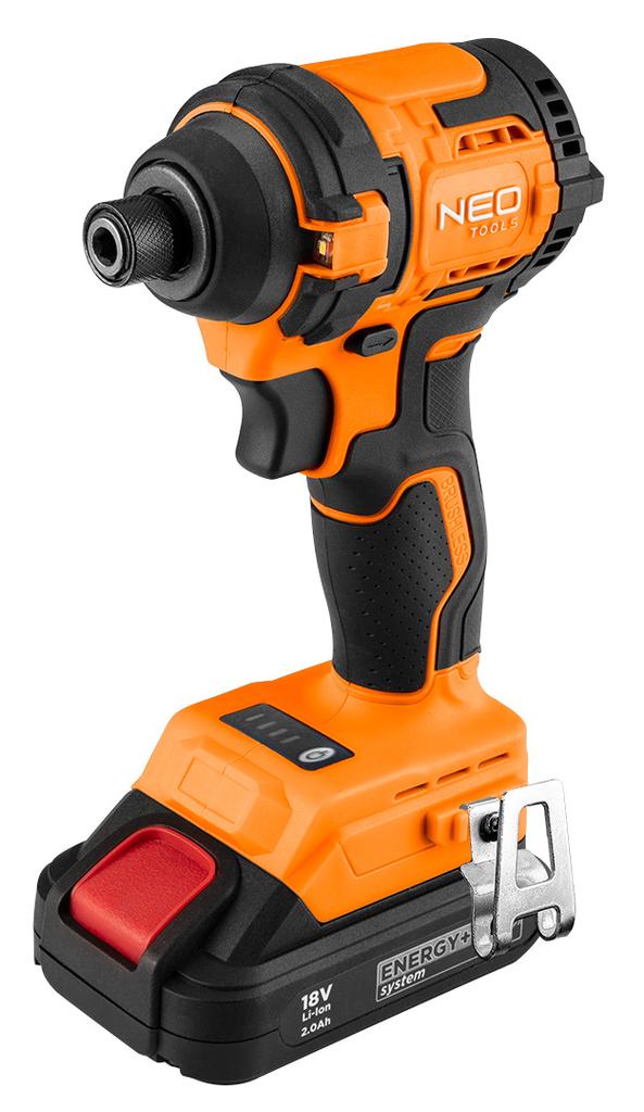 Atornillador de impacto sin escobillas 18V, 300Nm, hexagonal ¼”, compacto, Energy+, sin batería