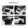 1/32 Scale Skyline Nissan GTR-CSR2 Alloy Sports Car Diecast Metal Model Sound & Light Toy Collect Display Ornament  Gift for Boys