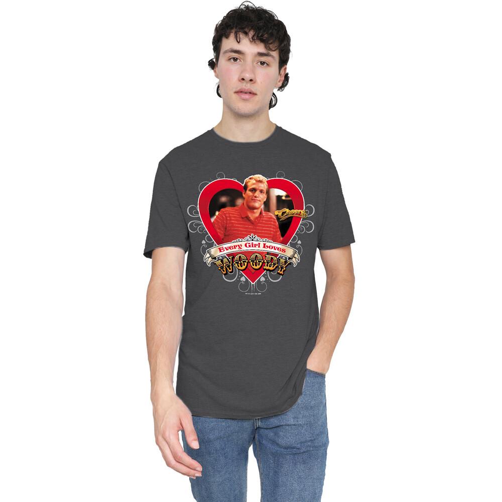 Cheers Woody T-Shirt S-2XL Charcoal XL