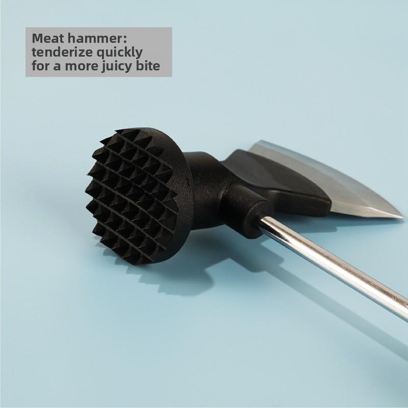 Double-sided Axe for Bone and Meat Chopping Multi-functional Household Kitchen Stainless steel Meat Floss Hammer
