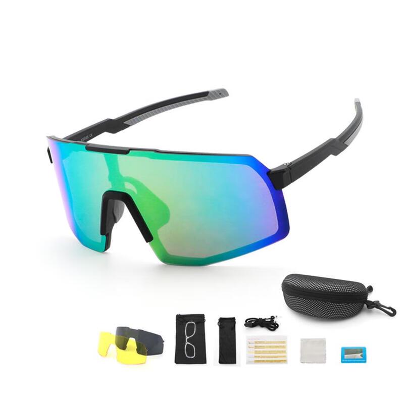 WEZHO Large Frame Cycling Polarized Sunglasses