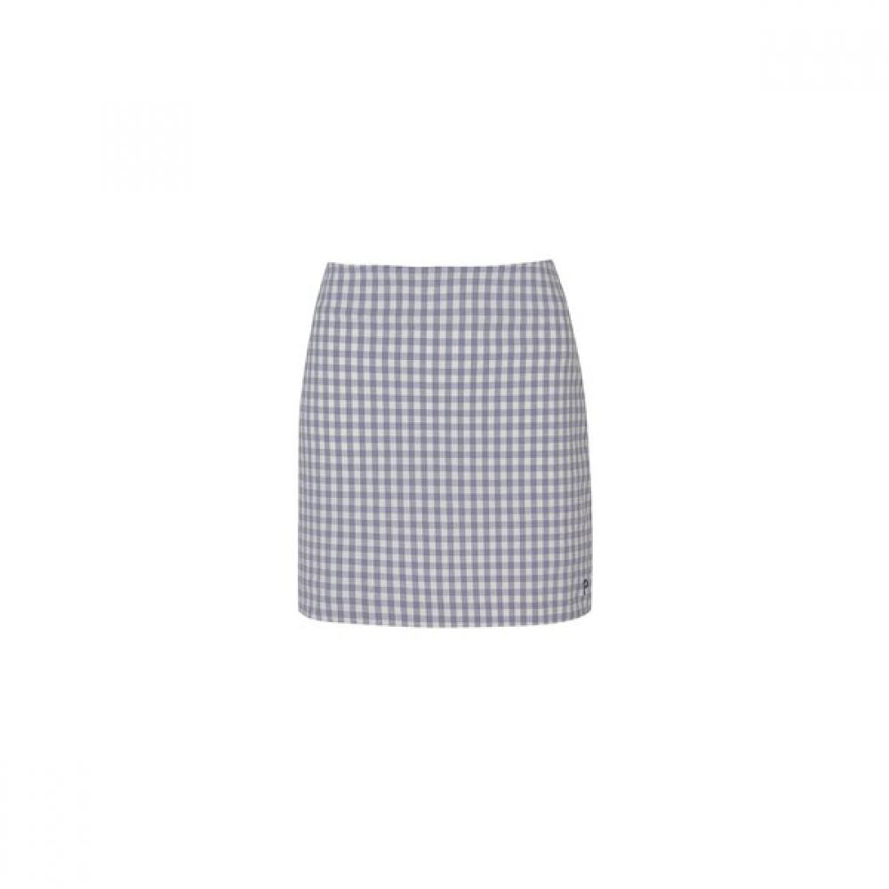 Playboo Gingham Check Skirt W Inner Pants Grey L