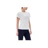 Fila Athletics Sorona Fashion Solid Color Casual Sports Round Neck High Elastic Short Sleeve T-Shirt Women T-Shirts White A11W221110FWT