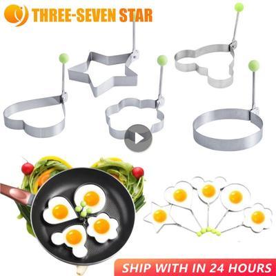 1 Pieza Acero Inoxidable Molde para Tortilla de Huevo Frito Panqueque Molde Molde Herramientas de Cocina Accesorios de Cocina Gadget Anillos