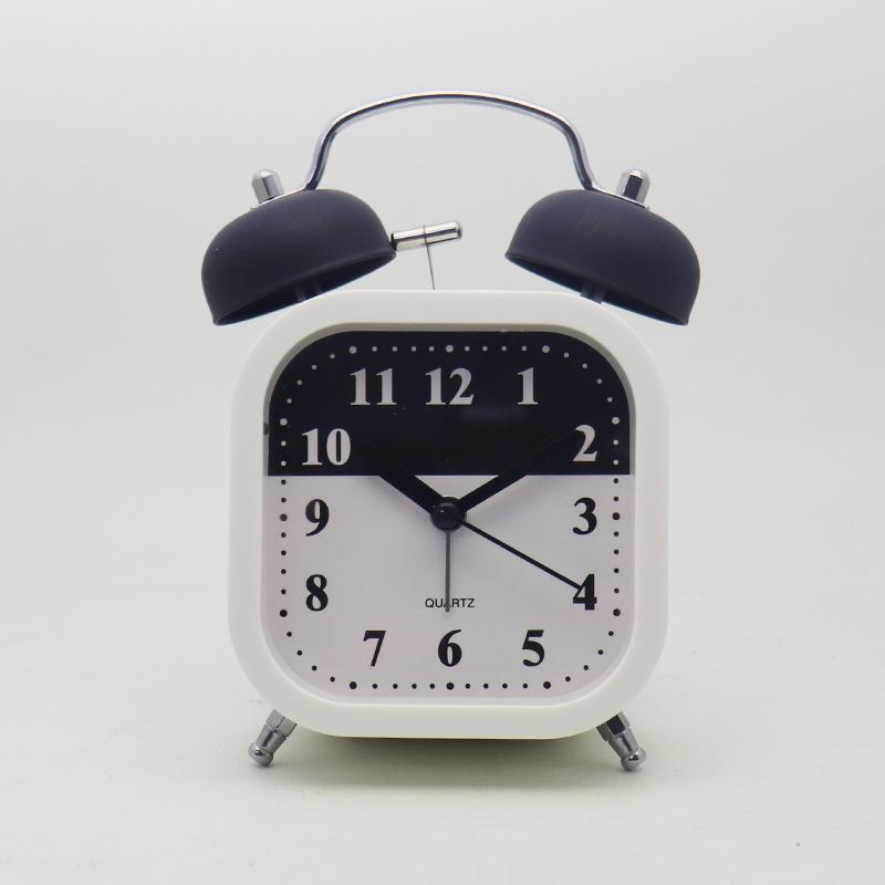 

Alarm Clock Silent Bedroom Bedside Simple Student Alarm Clock Cartoon Clock Multifunctional Metal Children Luminous Small Watch