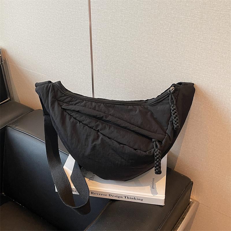 Ladies Large Capacity Casual Dumpling Bag Fashionable Cotton Shoulder Crossbody Bag for Women Stylish Personalized Women's Bag