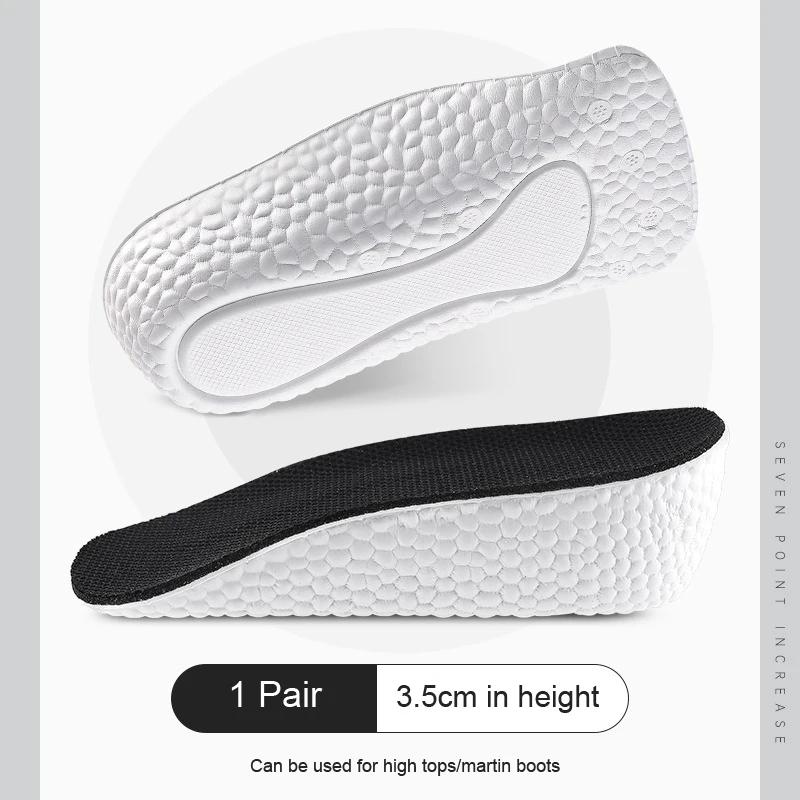1Pair Boost Shock Absorbing Sports Half Insole for Feet Height Increase Shoes Insoles Men Women 1.5/2.5/3.5CM Growing Shoe Pads