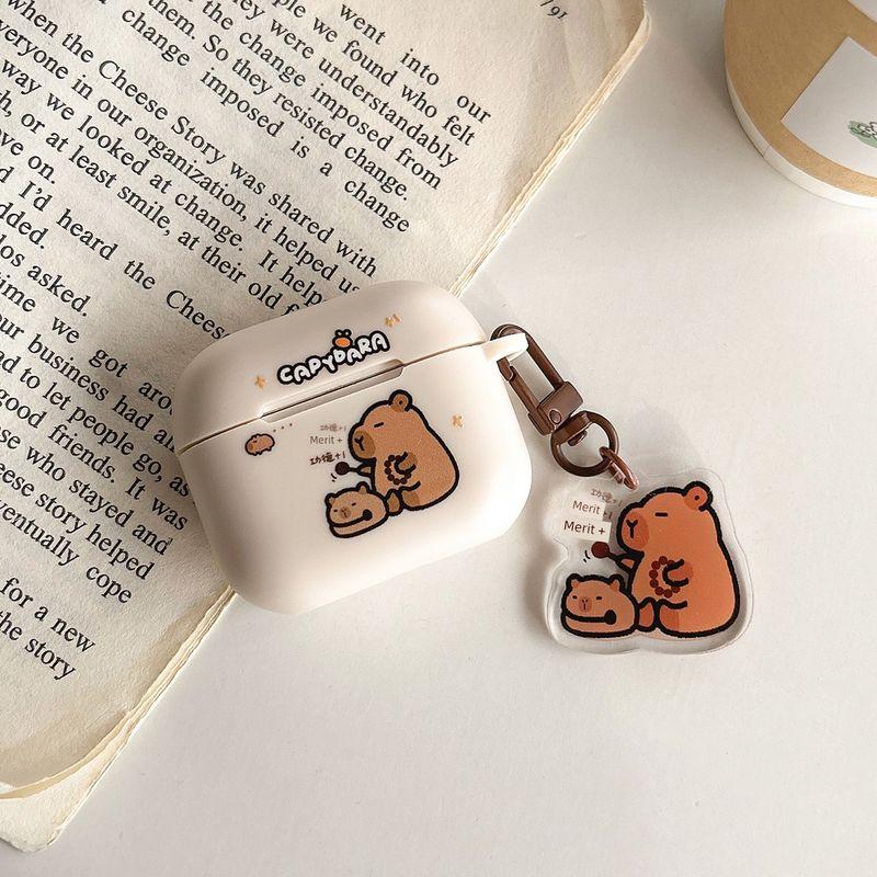 

Apple 3 Generation Pro Silicone Wooden Fish Capybara Cartoon Wooden Fish-pro2 shell