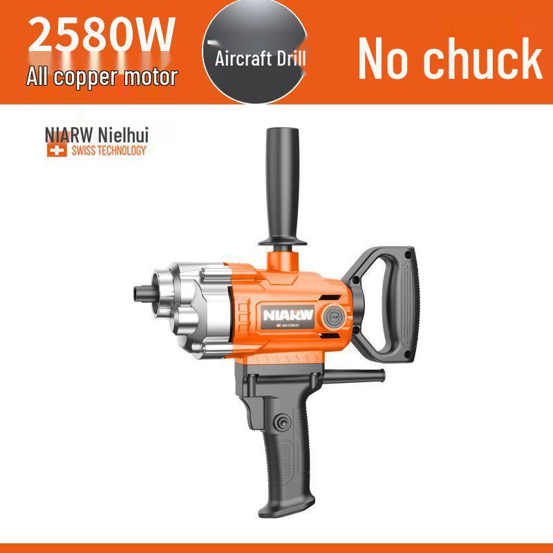 

High-Power Electric Mixer for Drills: Multi-functional Tool for Mixing Paint, Putty, and Cement Plastering