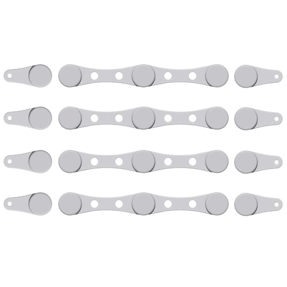 

Parchment Paper Holder Silicone Magnetic Buckle Non-Damaging Hold Secure Fixation Design Compatible With All Air Fryers сірий колір