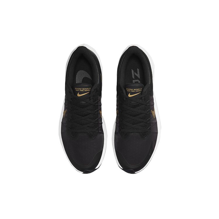 Nike Winflo 8 Черные мужские кроссовки металлик золото CW3419-009 44.5 — фото 4