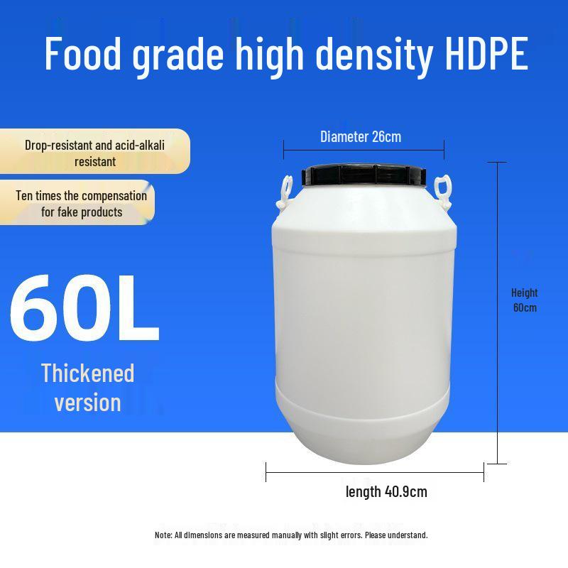 Multifunctional Square Food Grade Plastic Bucket: Composting, Water Storage, Fermentation, Oil Drum, Honey Seal, Chemical Use.