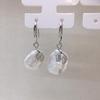 Baroque Pearl Leaf Earrings - Natural Freshwater Pearl Ear Hooks