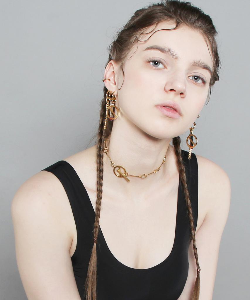 De La Lune Gold Main Body Necklace [Dl17Ssnc01Gdf]