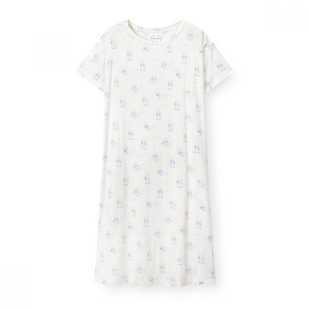 Orcite Women S Short Sleeve Pajama dreSS H219 Ruchart M