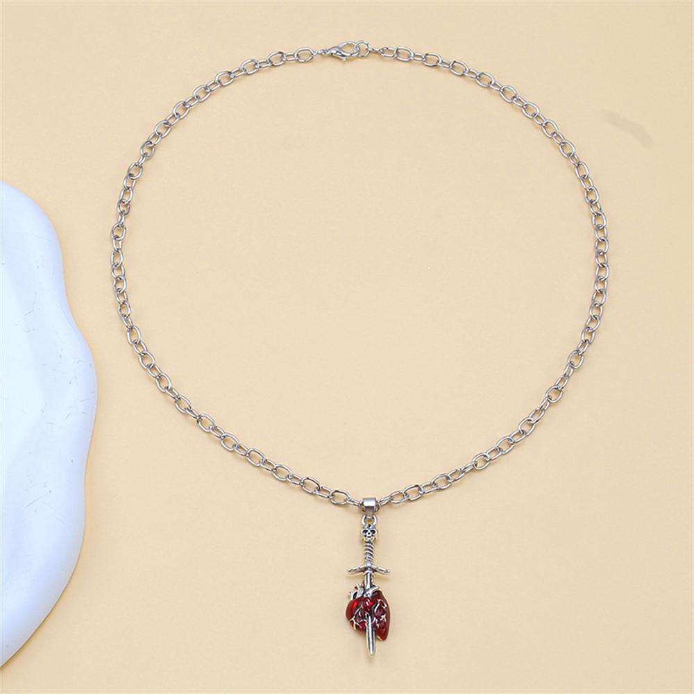 Halloween Hip-hop Punk Cross Necklace Dark Gothic Style Personalized Necklace Women s Accessory 50cm