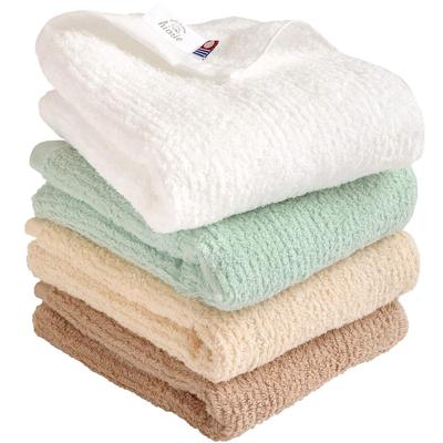 Imabari Towel Certified Face Towel Hiorie Reverse Towel Set of 4 Assorted 4 Colors 01 Made In Japan Quick Drying Absorbent Imabari Brand Cotton Cotton