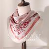 100% mulberry silk printed small square scarf women's spring and summer versatile silk scarf light and breathable high-grade sunscreen silk scarf
