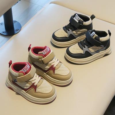 Kindersport-Sneaker Unisex Freizeit High-Top, Leichte Brot-Schuhe für Jungen & Mädchen, Kleinkinderschuhe mit Weicher Sohle