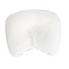 Toddler Head Pillow Stable Dual Sided Pearl Cotton Knitted Fabric Prevent Flat Head Newborn Pillow for Aged 0 To 1 White