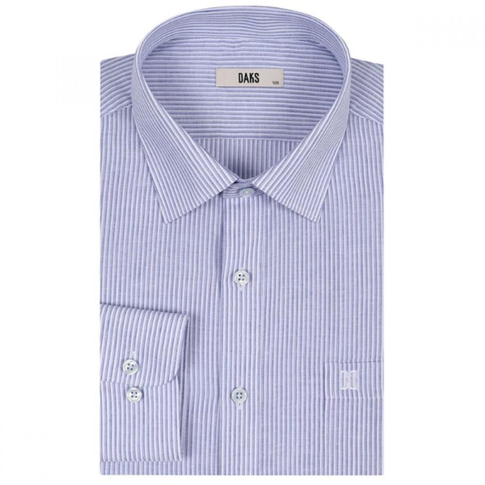 

Daks Linen Blended Micro Stripe Regular Fit Dress Shirt Dms3shdl121b1 DMS3SHDL121-B1/95