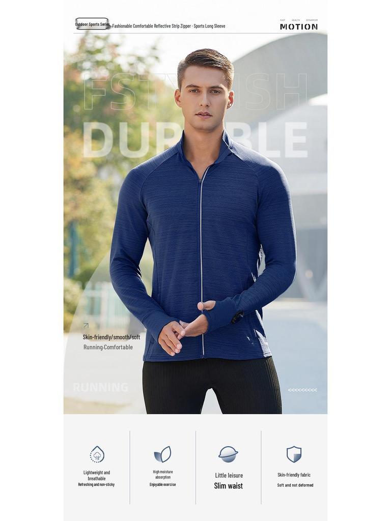 Unisex Quick-Dry Long Sleeve Sports Jacket for Autumn/Winter