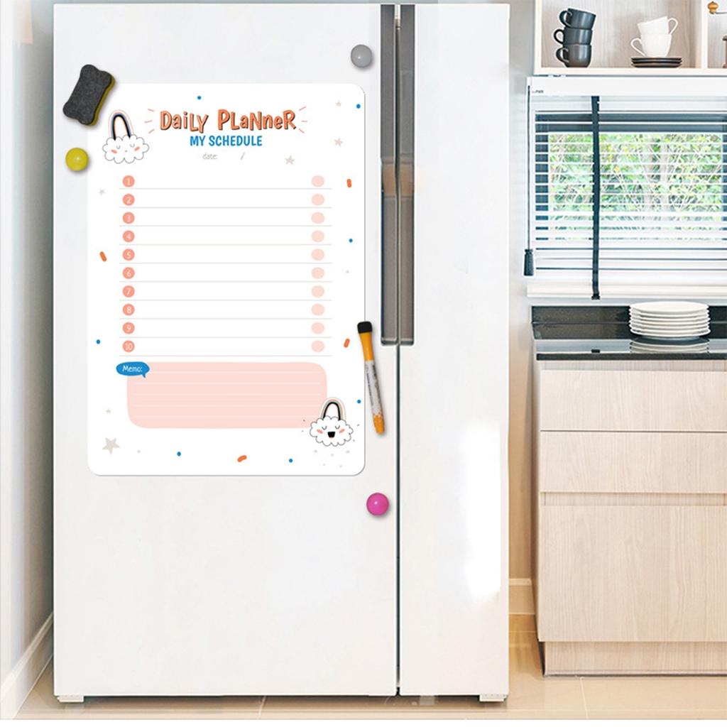 Shopping Magnet Board Sticker Weekly Calendar Fridge