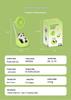 Portable Panda Cartoon Electric Fan for Summer Outdoor Travel