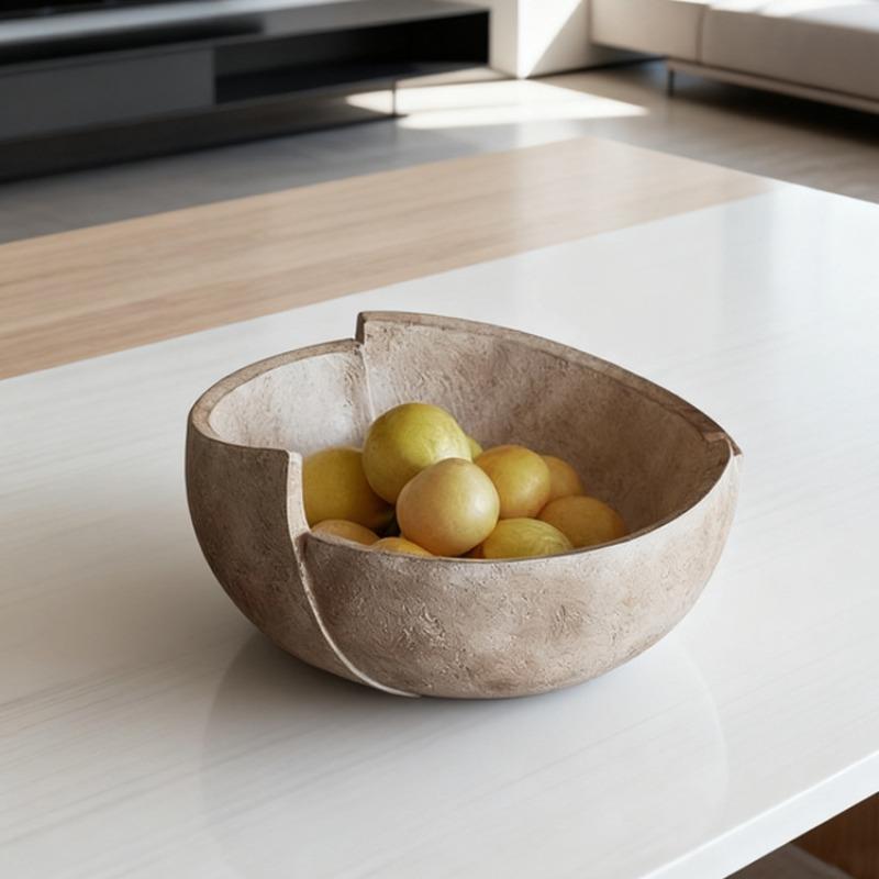 Retro Fruit Bowl Decorative Bowls Elegant Aesthetic Luxury Bowl Modern Beautiful Living Room Bowls Table Decoration Ornaments