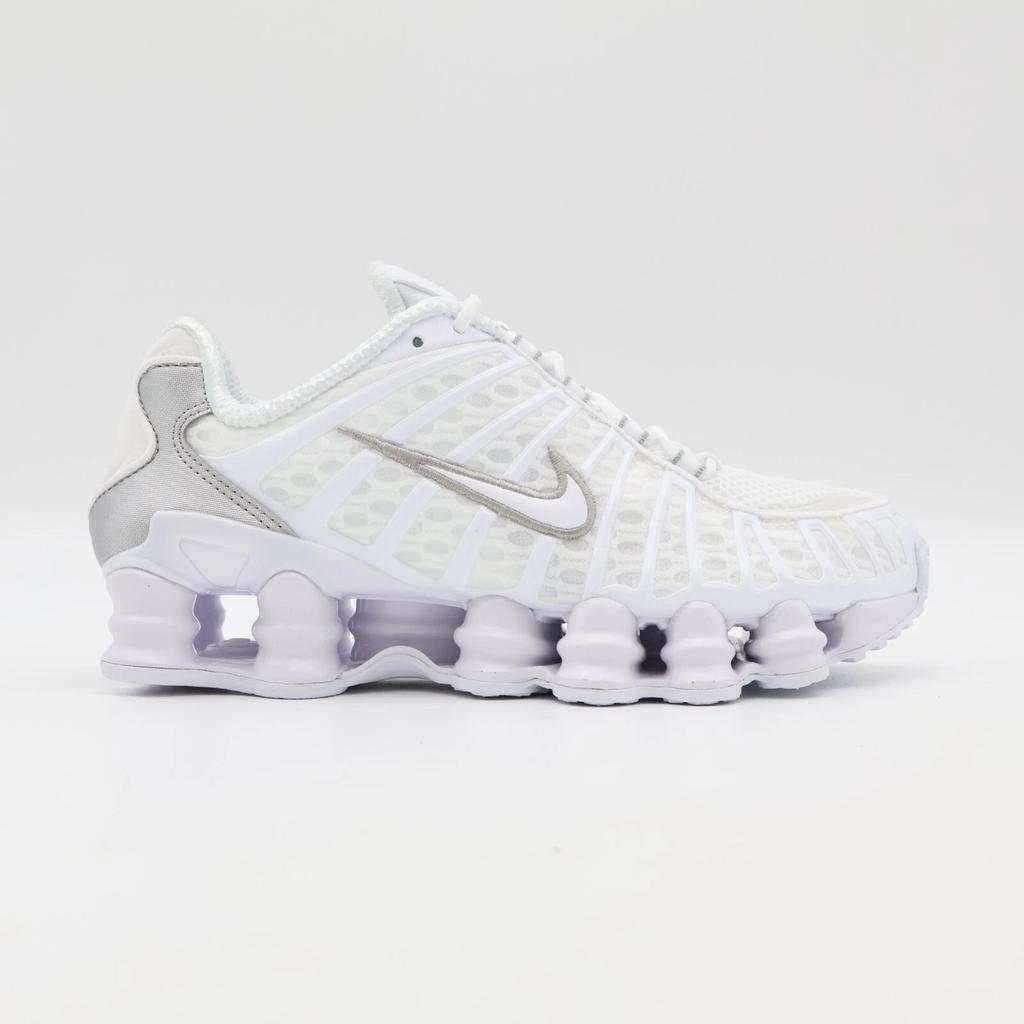 AR3566-100 Nike Shox TL White Max Orange Metallic Silver (Women's)