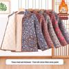 Floral Lapel Cotton Padded Jacket: Thick, Short Style for Middle-Aged and Elderly Women, Perfect for Autumn and Winter.