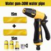 10-30 Meter Teleskop-Wasserrohr mit Hochdruckdüse Autowaschwerkzeug-Set Verlängerungsschlauch Wasserschlauch für Druckreiniger