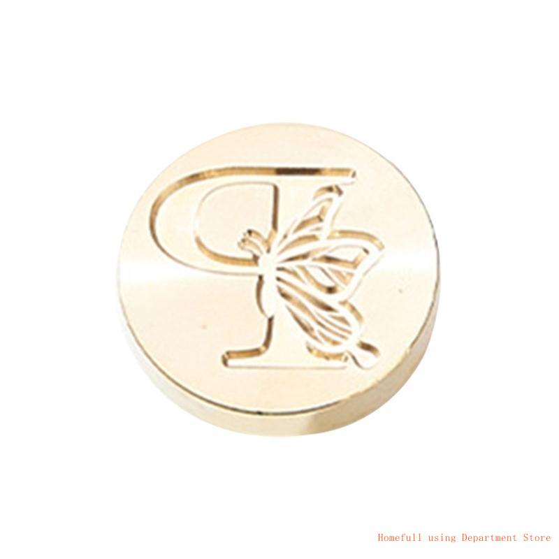 Butterfly Letter Pattern Wax Stamp Head, Sealing Wax Stamp Head Replacement