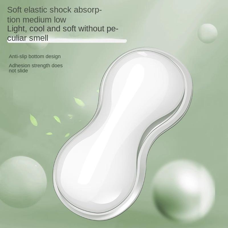 Mouse pad cu suport pentru încheietura mâinii, suport pentru tastatură, consolă de jocuri desktop transparentă din silicon antiderapant, suport pentru încheietura mâinii mouse-ului