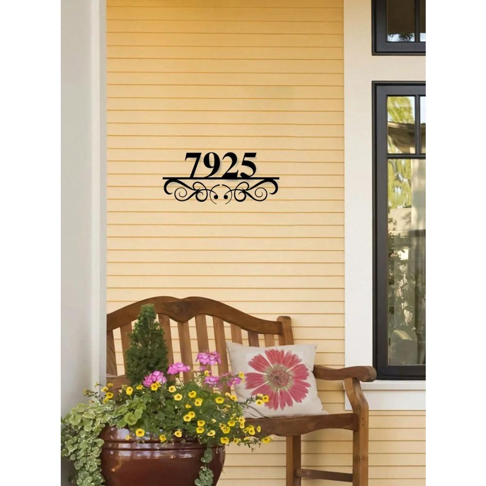 Custom Metal Address Number Sign for Home House Plaque Decor