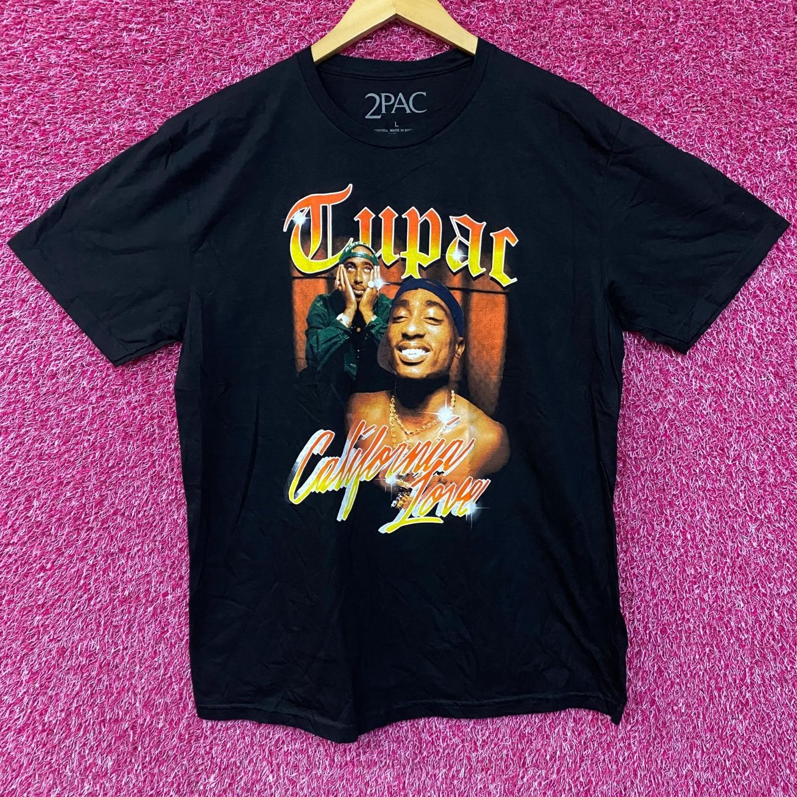 Tupac California Love Graphic Design T-shirt Large XL