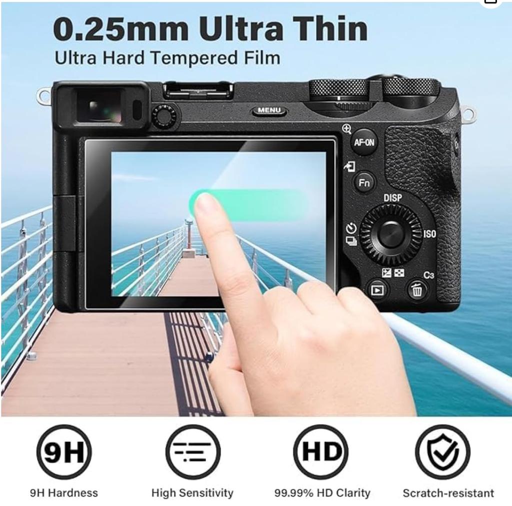 VOVMOEYA Silicone Case for Ricoh Includes 1 Protective 2 Screen and 1 Hot Shoe GRIIIx Protective Camera Protector for Ricoh Detachable Lens 9H High