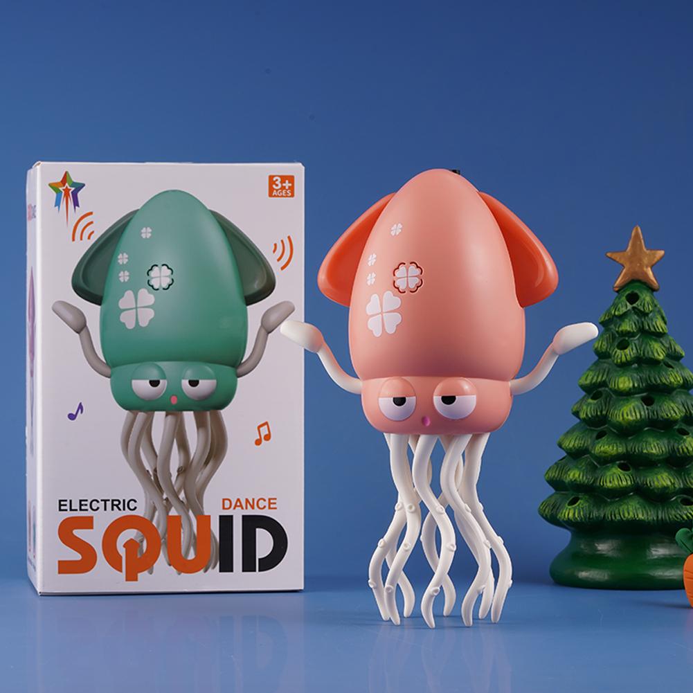 Dancing Octopus Toy Electric Crawling Octopus, Rechargeable Dancing Music Squid for 3 4 5 6 Year Old Kids Boy Girl Birthday Gift