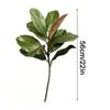 Artificial Magnolia Leaf Green Plant Floral Plastic Simulation Magnolia Branch Fake Plants Leaves Shopping Mall Decoration