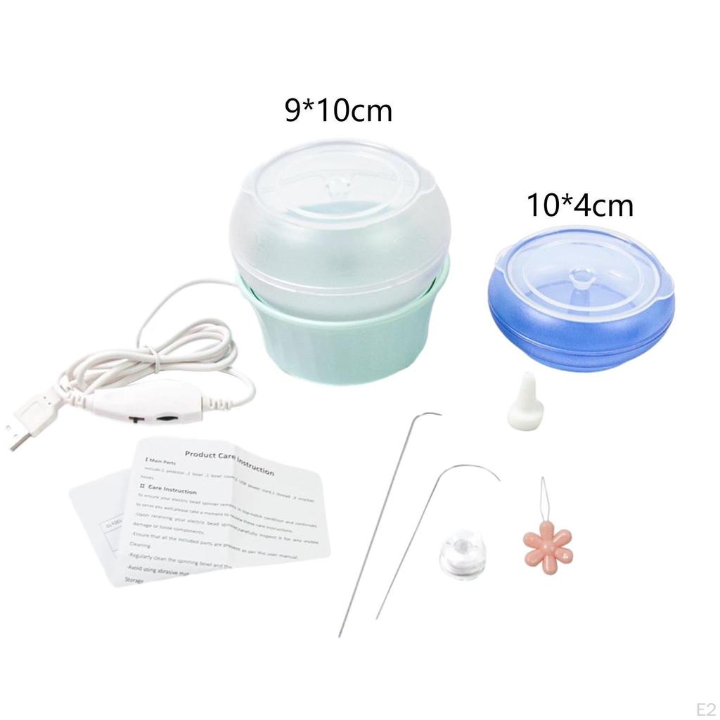 Electric Bead Stringer Bowl Automatic Beads Loader USB Anti Slip Base Rotating Maker