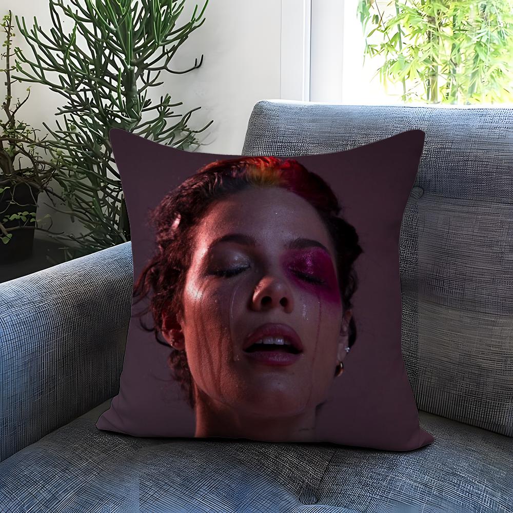 Popular H-HHalsey Cushion Cover Comfortable Reversible Pillow Cover Ideal for Car Sofa Bedroom & Beyond